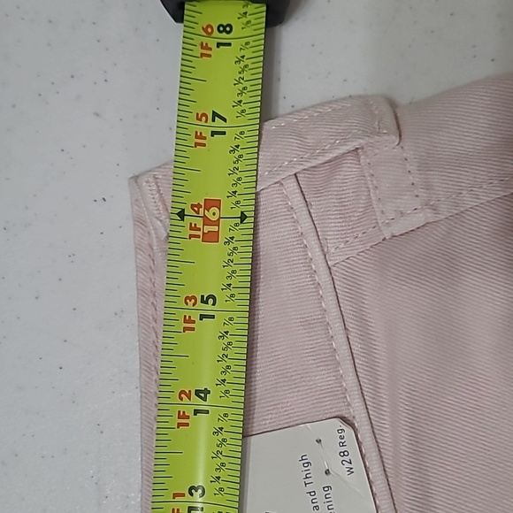 NWT Hollister Light Pink Low Rise Super Baggy Wide Leg Jeans size 6R / 28 Waist - Picture 7 of 12